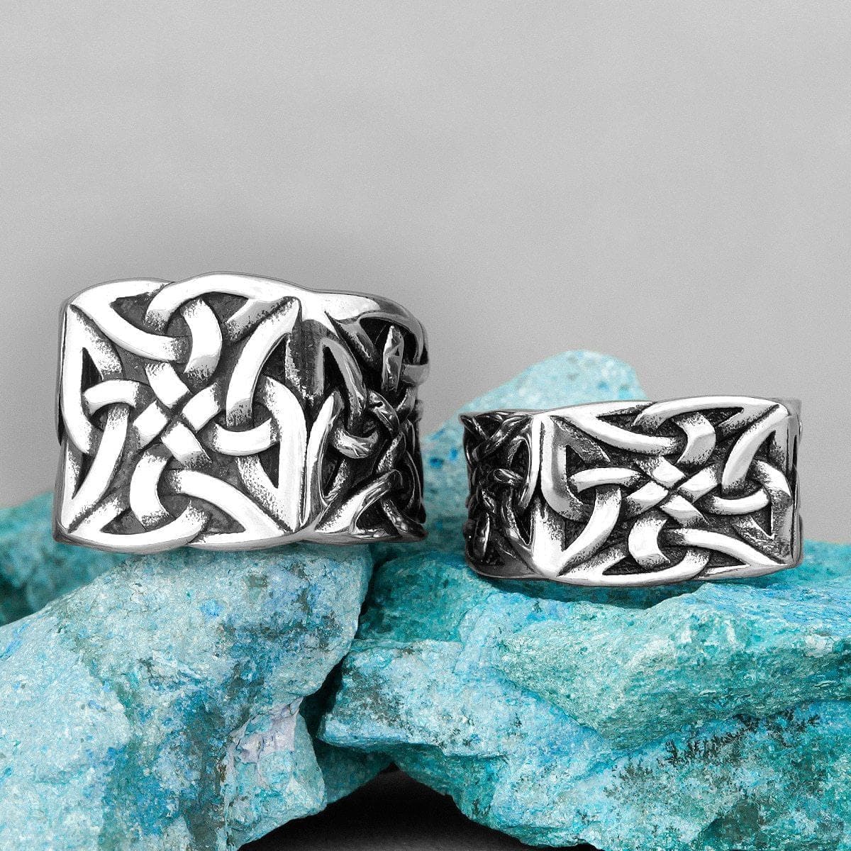 Rings Retro Viking Knot Stainless Steel Mens Rings Punk Simple For Lovers Couple Boyfriend Biker Jewelry Creativity Gift Wholesale|Rings| Ancient Treasures Ancientreasures Viking Odin Thor Mjolnir Celtic Ancient Egypt Norse Norse Mythology