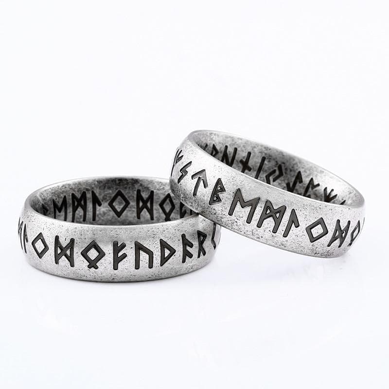 Rings Stainless Steel Elder Futhark Viking Ring Ancient Treasures Ancientreasures Viking Odin Thor Mjolnir Celtic Ancient Egypt Norse Norse Mythology