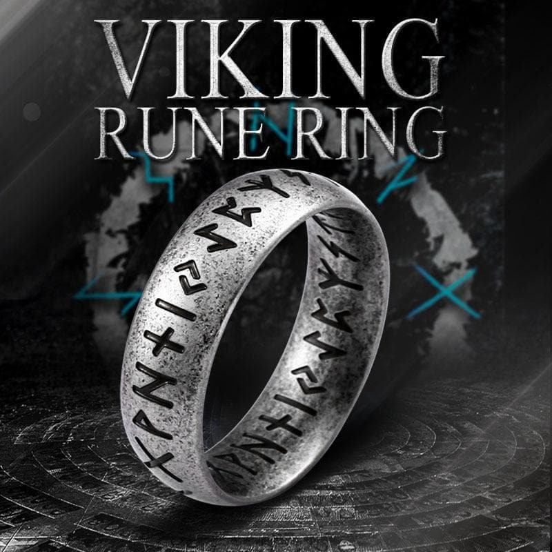 Rings Stainless Steel Elder Futhark Viking Ring Ancient Treasures Ancientreasures Viking Odin Thor Mjolnir Celtic Ancient Egypt Norse Norse Mythology