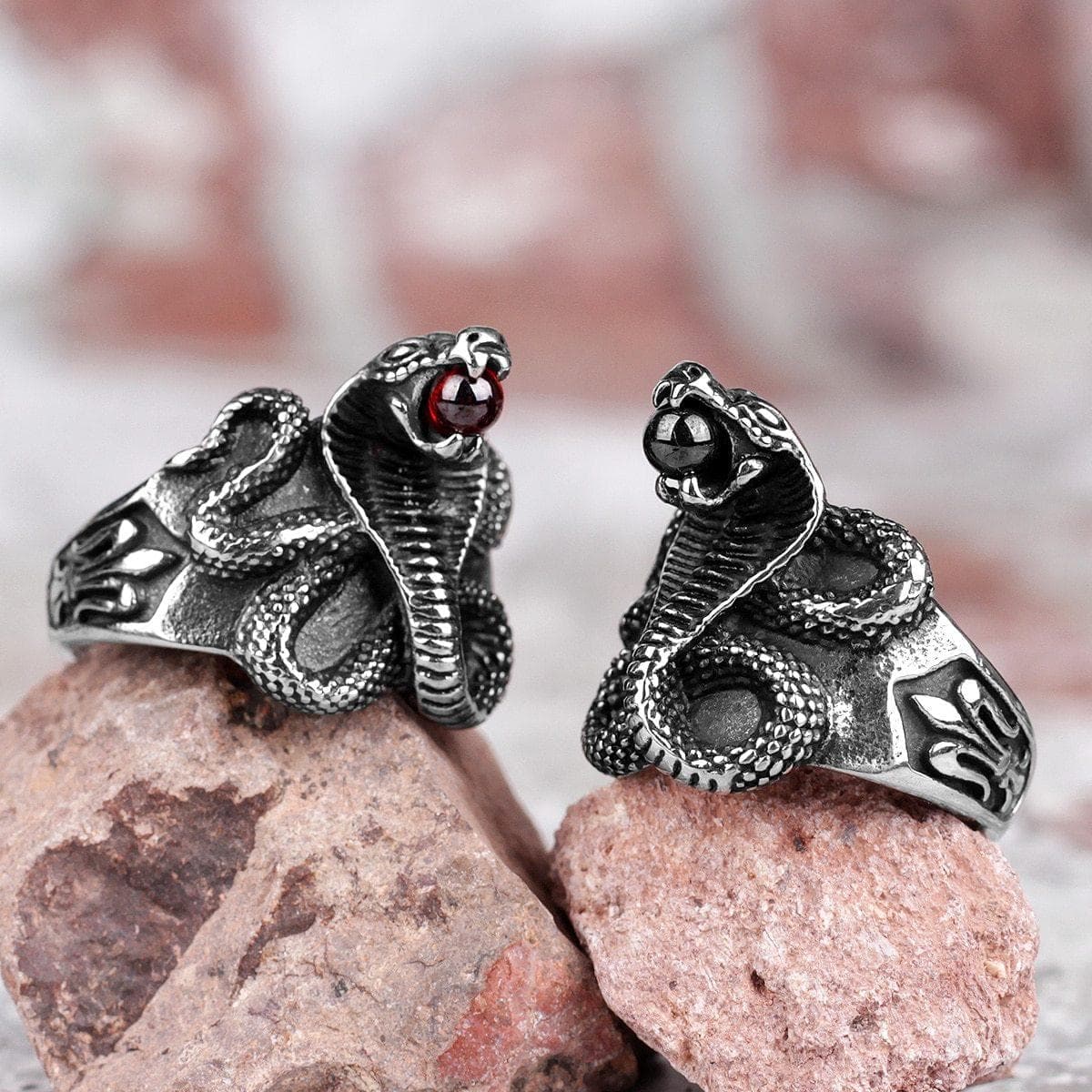 Rings Stainless Steel Men Rings Cobra Snake Animal Punk Rock Hip Hop for Biker Male Boyfriend Jewelry Creativity Gift Wholesale|Rings| Ancient Treasures Ancientreasures Viking Odin Thor Mjolnir Celtic Ancient Egypt Norse Norse Mythology