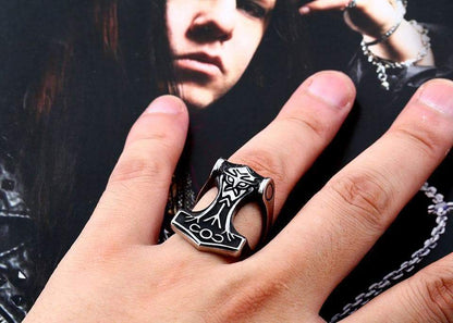 Rings Stainless Steel Viking Mjolnir Ring Ancient Treasures Ancientreasures Viking Odin Thor Mjolnir Celtic Ancient Egypt Norse Norse Mythology