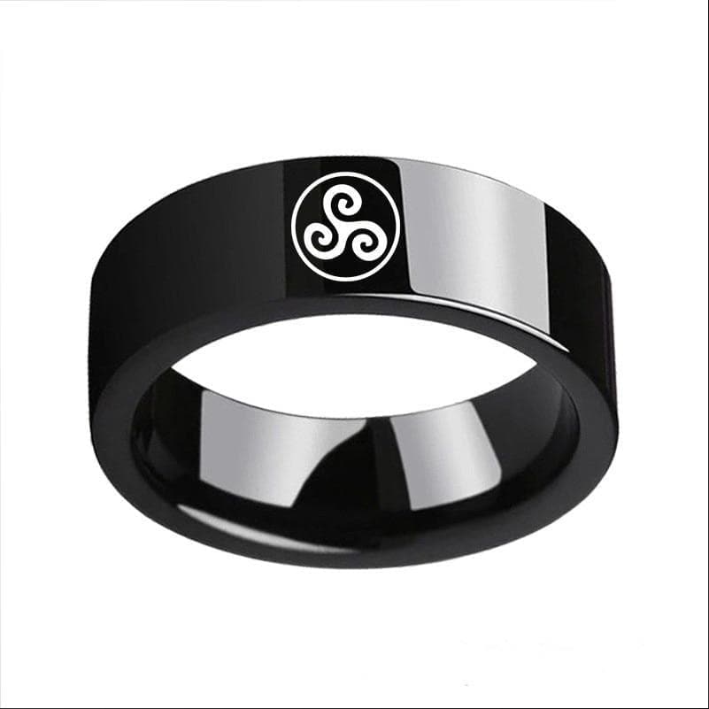 Rings Teen Wolf Logo Signet Ring Fashion Stainless Steel Rings For Men Biker Jewelry Triskele Triskelion Titanium women ring Jewelry|Rings| Ancient Treasures Ancientreasures Viking Odin Thor Mjolnir Celtic Ancient Egypt Norse Norse Mythology