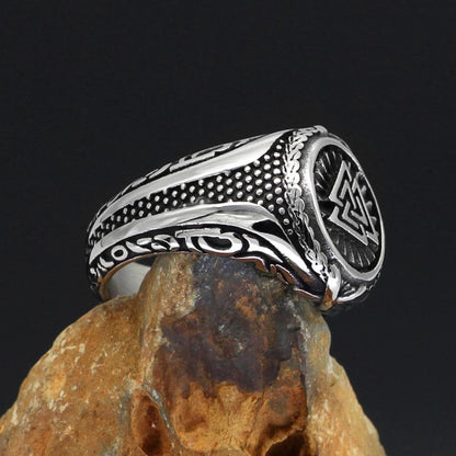 Rings Viking Valknut Knot Stainless Steel Ring Ancient Treasures Ancientreasures Viking Odin Thor Mjolnir Celtic Ancient Egypt Norse Norse Mythology