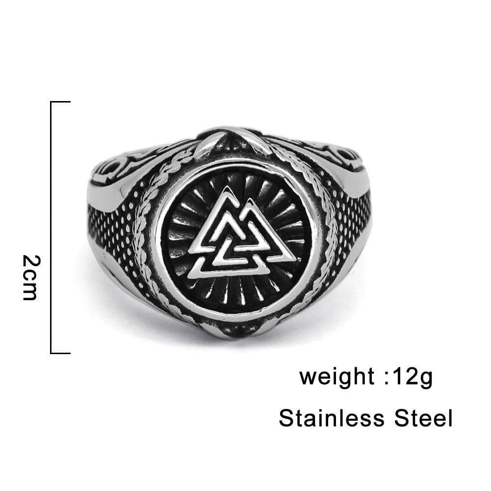 Rings Viking Valknut Knot Stainless Steel Ring Ancient Treasures Ancientreasures Viking Odin Thor Mjolnir Celtic Ancient Egypt Norse Norse Mythology