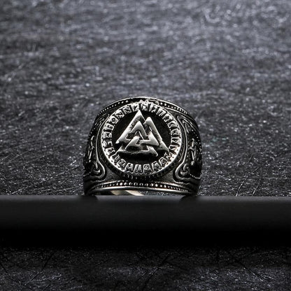 Rings Viking Valknut Stainless Steel Ring Ancient Treasures Ancientreasures Viking Odin Thor Mjolnir Celtic Ancient Egypt Norse Norse Mythology