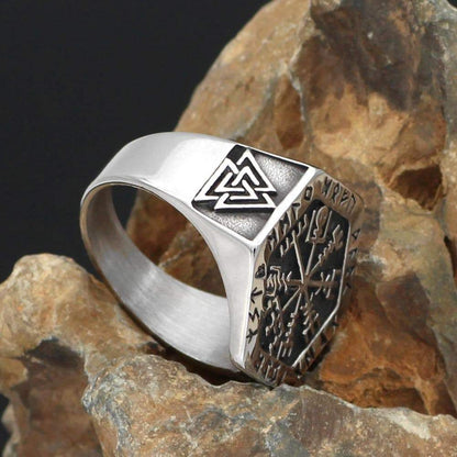 Rings Viking Vegvisir Compass Ring Ancient Treasures Ancientreasures Viking Odin Thor Mjolnir Celtic Ancient Egypt Norse Norse Mythology