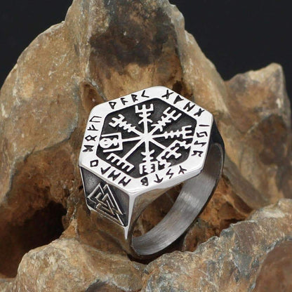 Rings Viking Vegvisir Compass Ring Ancient Treasures Ancientreasures Viking Odin Thor Mjolnir Celtic Ancient Egypt Norse Norse Mythology