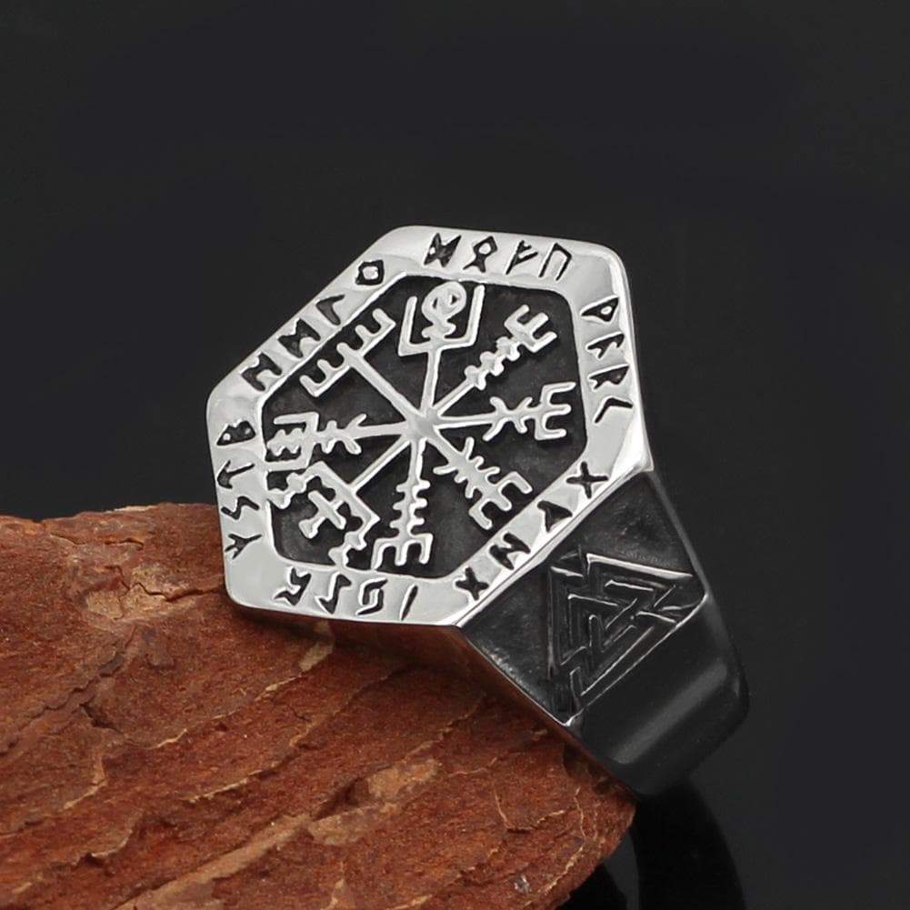 Rings Viking Vegvisir Compass Ring Ancient Treasures Ancientreasures Viking Odin Thor Mjolnir Celtic Ancient Egypt Norse Norse Mythology