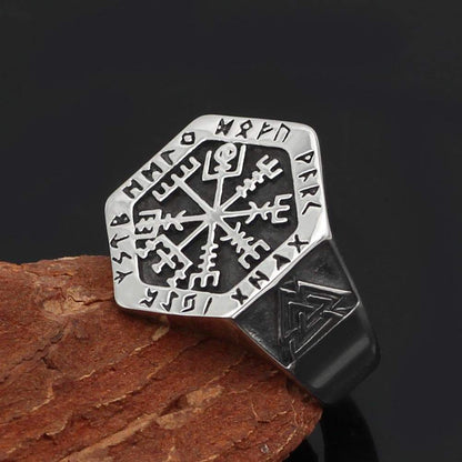 Rings Viking Vegvisir Compass Ring Ancient Treasures Ancientreasures Viking Odin Thor Mjolnir Celtic Ancient Egypt Norse Norse Mythology