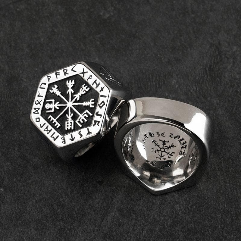 Rings Viking Vegvisir Compass Ring Ancient Treasures Ancientreasures Viking Odin Thor Mjolnir Celtic Ancient Egypt Norse Norse Mythology