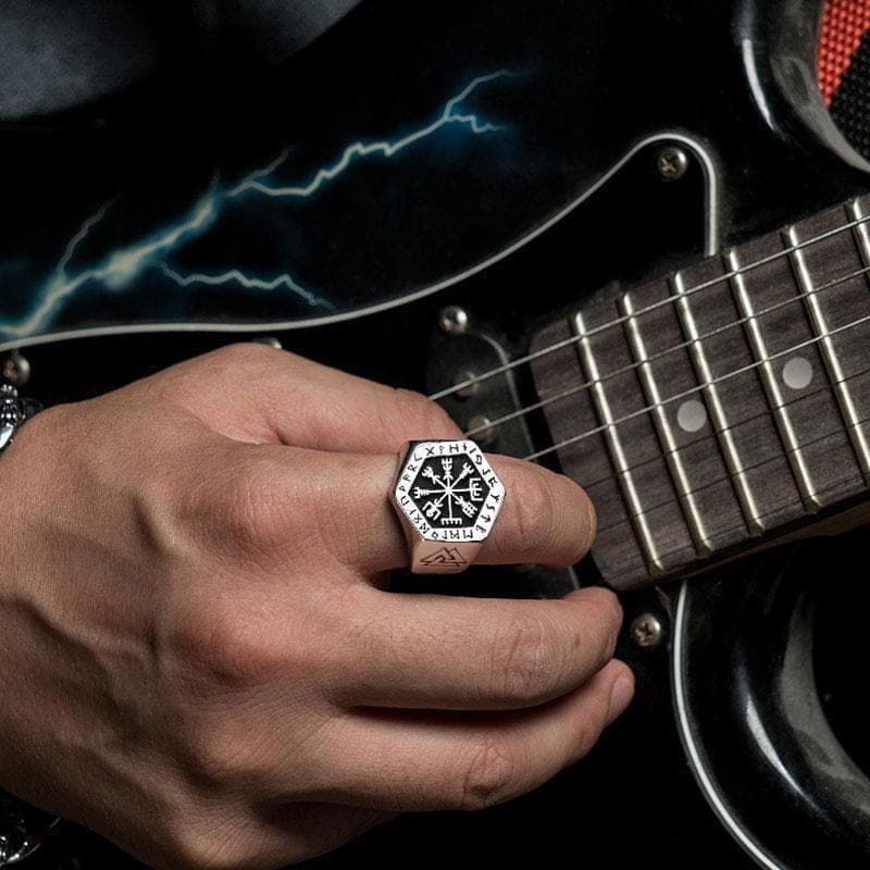 Rings Viking Vegvisir Compass Ring Ancient Treasures Ancientreasures Viking Odin Thor Mjolnir Celtic Ancient Egypt Norse Norse Mythology