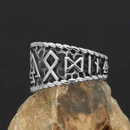 Rings Vikings Runes and Valknut Stainless Steel Ring Ancient Treasures Ancientreasures Viking Odin Thor Mjolnir Celtic Ancient Egypt Norse Norse Mythology