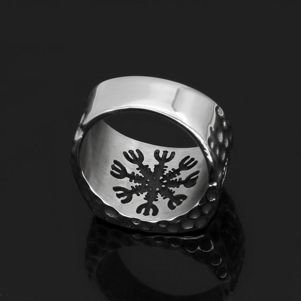 Vikings Valknut Punched Stainless Steel Ring