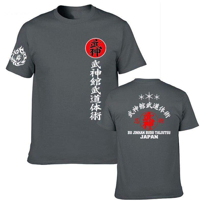 Shirts & Tops Gray / Extra Small Ancient Japan Shotokan Bujinkan Shinobi T-Shirt Ancient Treasures Ancientreasures Viking Odin Thor Mjolnir Celtic Ancient Egypt Norse Norse Mythology