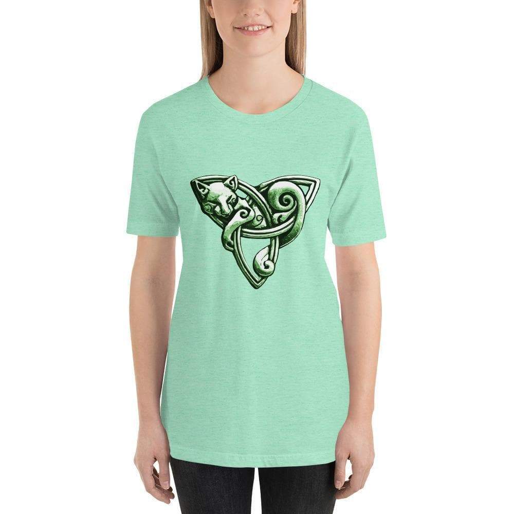 Celtic Cat on Triquetra T-Shirt