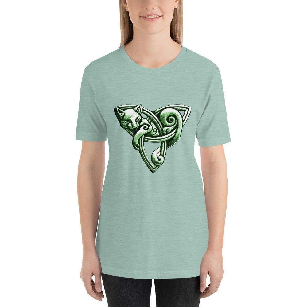 Celtic Cat on Triquetra T-Shirt