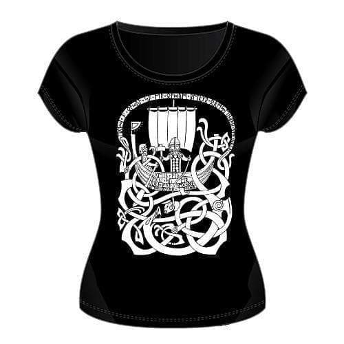 Viking Norse Thor Jörmungandr Fishing Women's T-shirt