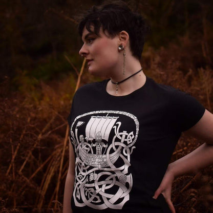 Viking Norse Thor Jörmungandr Fishing Women's T-shirt