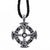 Silver Celtic Solar Cross Necklace
