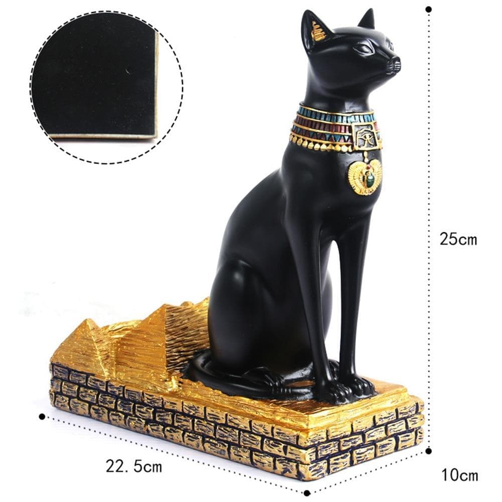 Statues & Sculptures Egyptian Cat God Wine Rack Black Cat Retro Wine Rack Resin Crafts Living Room Decoration Ancient Egyptian God Bottle Rack|Statues & Sculptures| Ancient Treasures Ancientreasures Viking Odin Thor Mjolnir Celtic Ancient Egypt Norse Norse Mythology