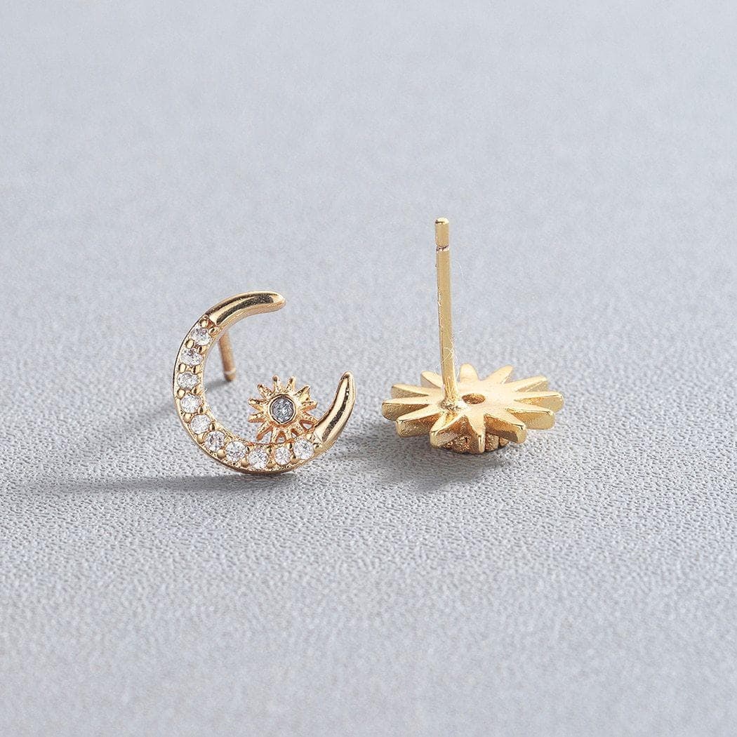 Stud Earrings CX-SE482 Cxwind Trendy Crystal Star Moon Sun Earrings Charming Earrings for Women Girl Party Fashion Ear Piercing Jewelry Brincos|Stud Earrings| Ancient Treasures Ancientreasures Viking Odin Thor Mjolnir Celtic Ancient Egypt Norse Norse Mythology