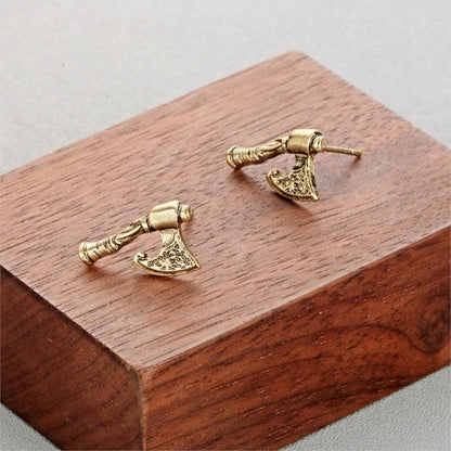 Stud Earrings Cxwind Personality Geometric Retro Ax Hatchet Mens Womens Punk Stud Earring Fashion Piercing Earring Viking Jewelry Accessories|Stud Earrings| Ancient Treasures Ancientreasures Viking Odin Thor Mjolnir Celtic Ancient Egypt Norse Norse Mythology