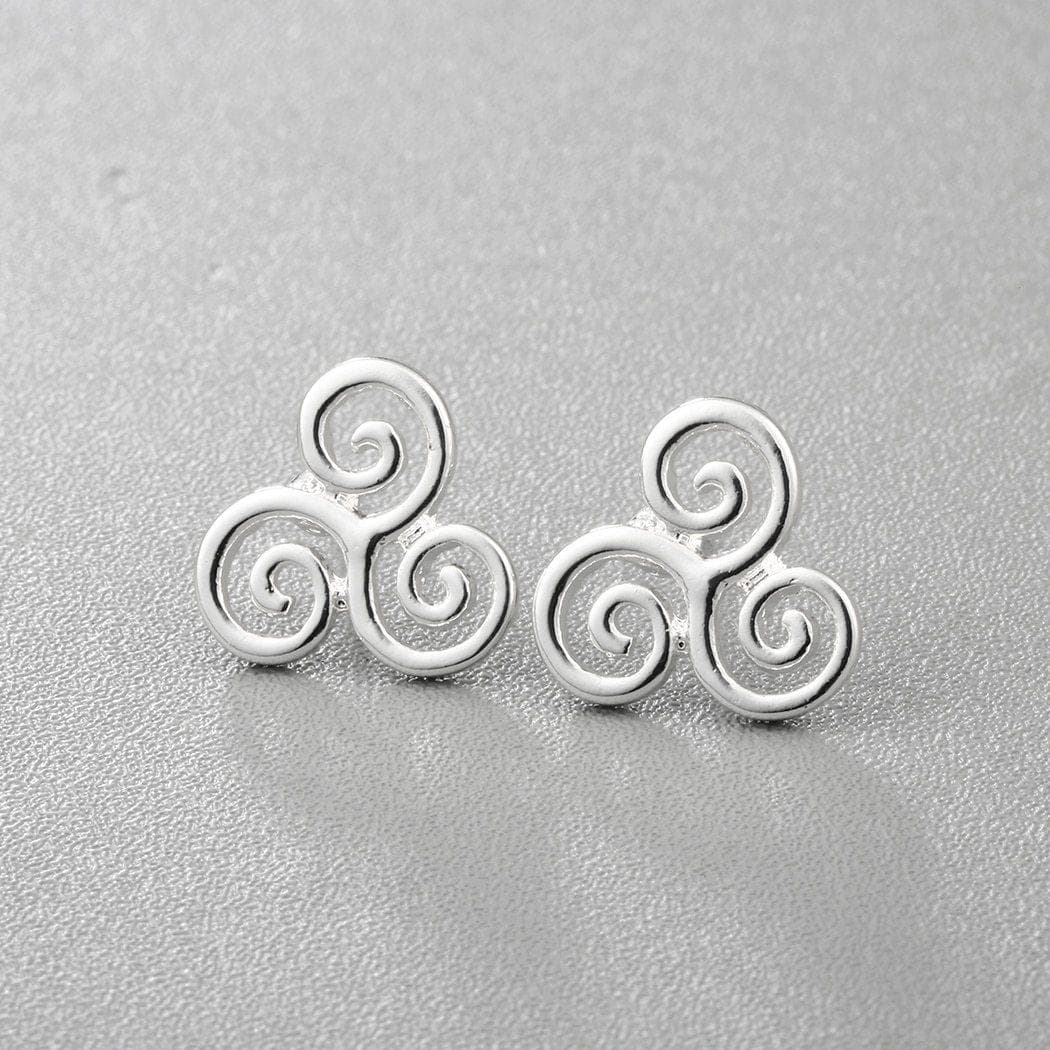 Stud Earrings Kinitial 2019 Triskelion Pattern Earrings for Women Girl Swirl Earrings Punk Hip Hop geometric Statement ear Jewelry oorbellen|Stud Earrings| Ancient Treasures Ancientreasures Viking Odin Thor Mjolnir Celtic Ancient Egypt Norse Norse Mythology