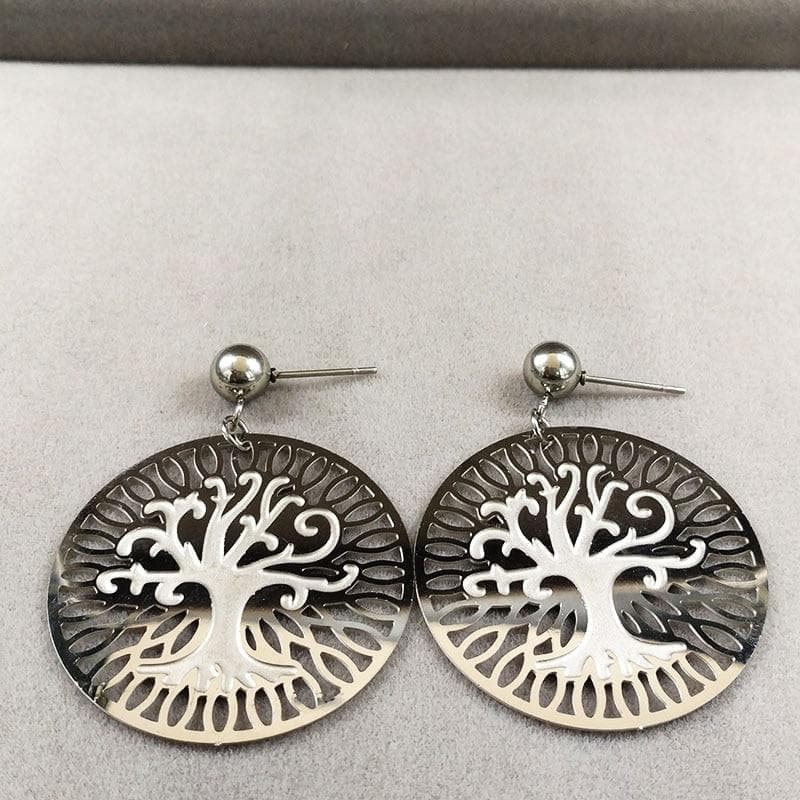 Stud Earrings Vikings Tree of Life Earrings Ancient Treasures Ancientreasures Viking Odin Thor Mjolnir Celtic Ancient Egypt Norse Norse Mythology