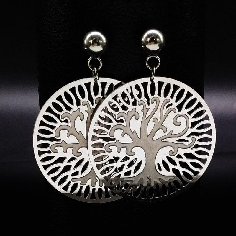 Stud Earrings Vikings Tree of Life Earrings Ancient Treasures Ancientreasures Viking Odin Thor Mjolnir Celtic Ancient Egypt Norse Norse Mythology