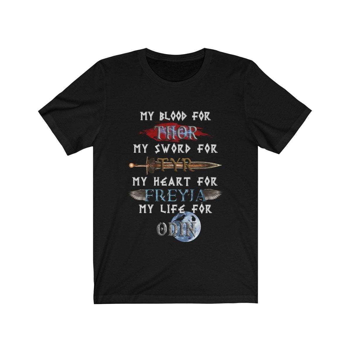 T-Shirt Black / L Hail to the Norse Gods T-Shirt