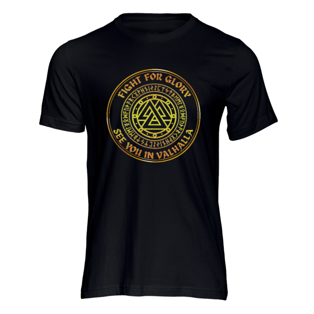 T-Shirts Black / S See You in Valhalla T-Shirt Ancient Treasures Ancientreasures Viking Odin Thor Mjolnir Celtic Ancient Egypt Norse Norse Mythology