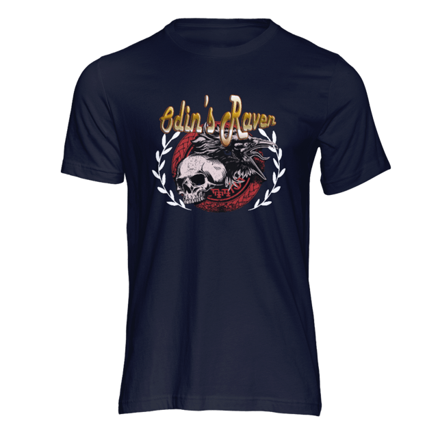 T-Shirts Navy Blue / S Odin's Raven T-Shirt Ancient Treasures Ancientreasures Viking Odin Thor Mjolnir Celtic Ancient Egypt Norse Norse Mythology