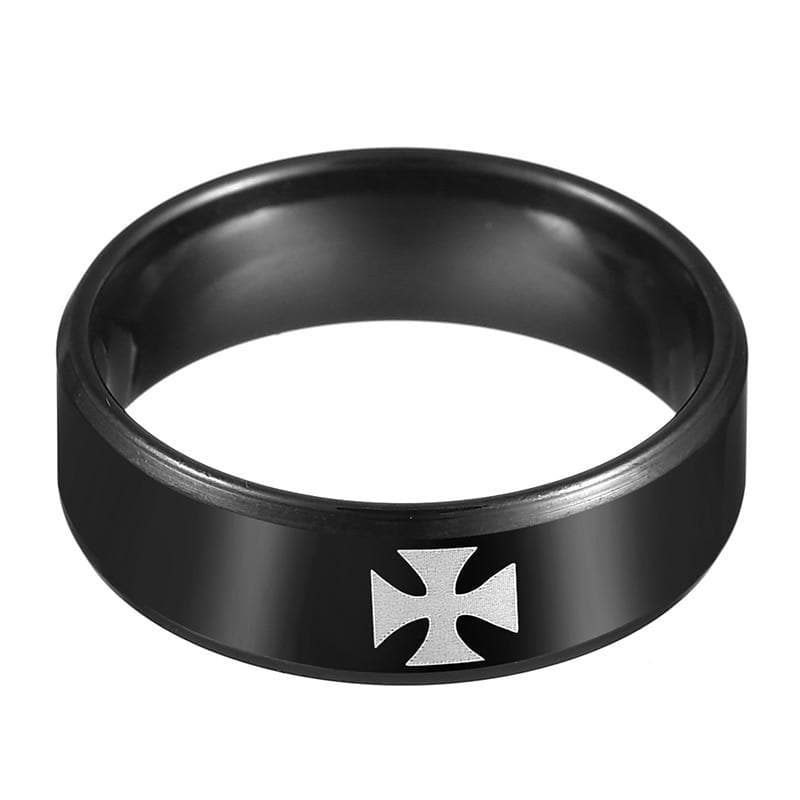 Templar 6 / Black Knight Templar Cross Ring