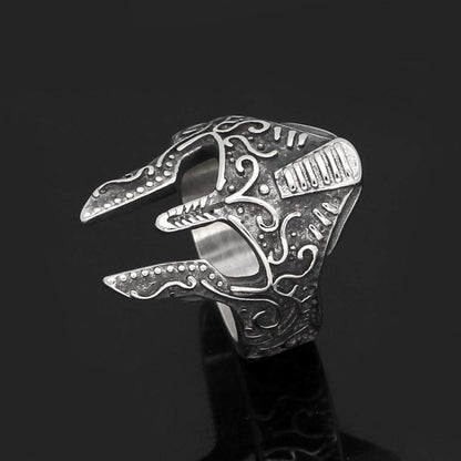 US9 Stainless Steel Viking Helmet Ring