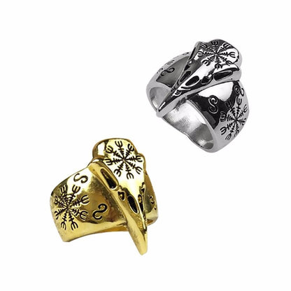 Viking Aegishjalmur Raven Skull Viking Ring Ancient Treasures Ancientreasures Viking Odin Thor Mjolnir Celtic Ancient Egypt Norse Norse Mythology