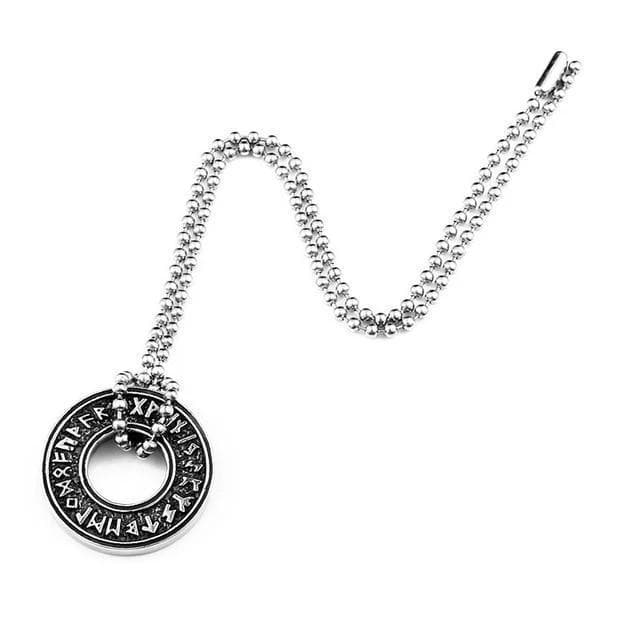 Viking Beads Chain / 60 CM Viking Rune Stainless Steel Necklace