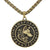 Viking Bronze / 60cm Viking Rune Wolf Necklace