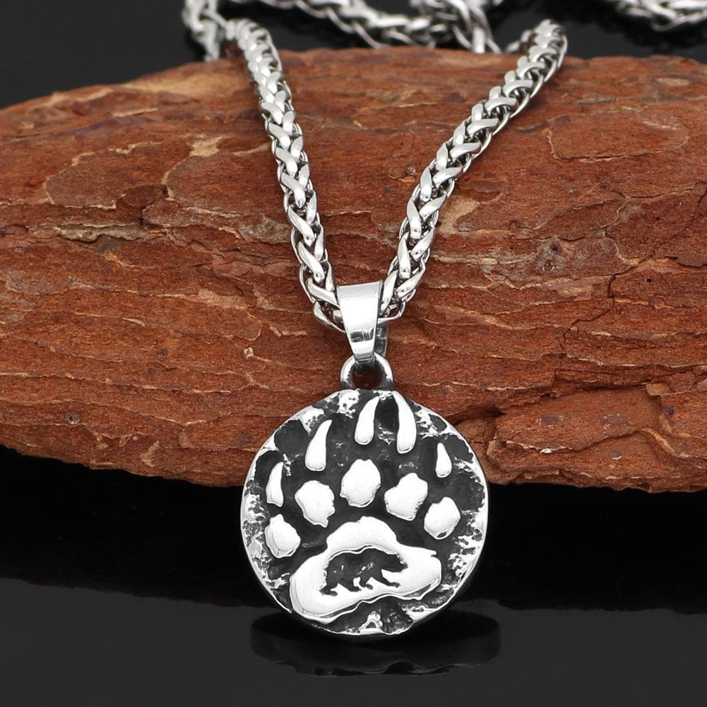 Viking Default Title Stainless Steel Bear Claw Necklace