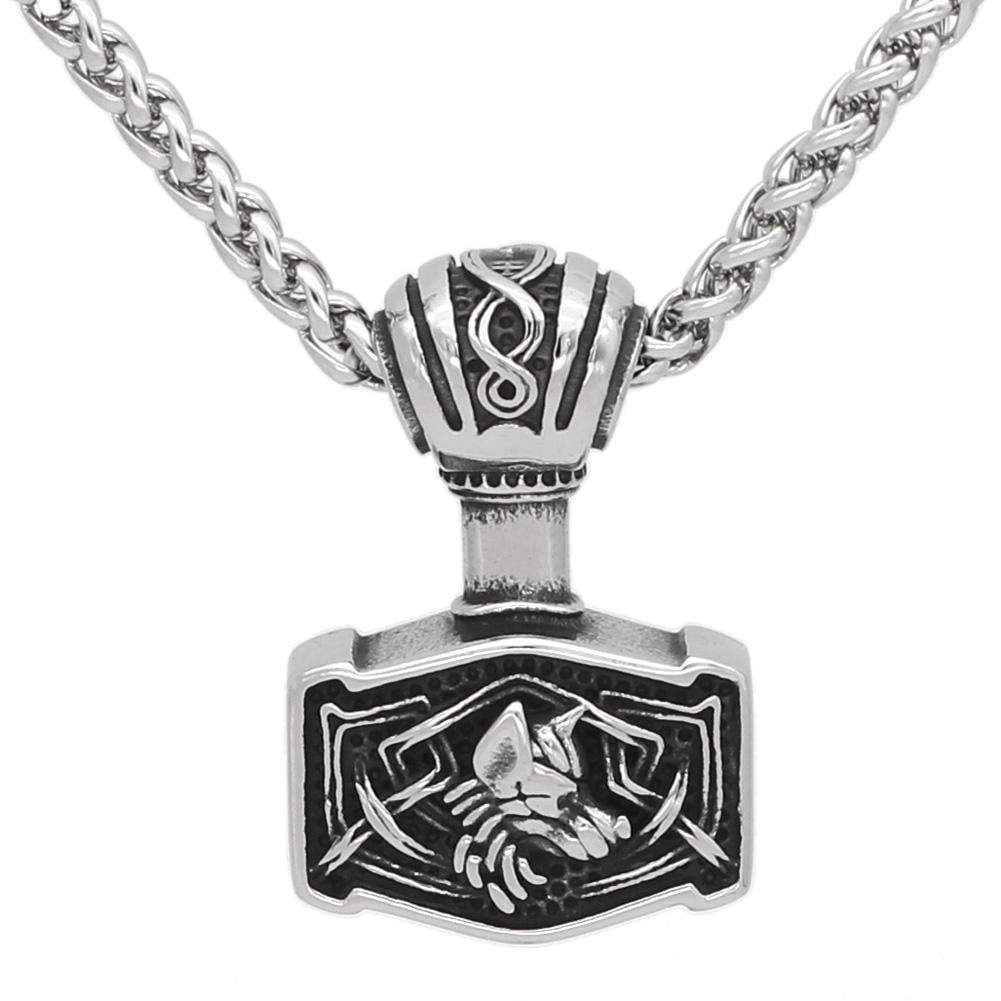 Viking Default Title Stainless Steel Mjolnir Necklace