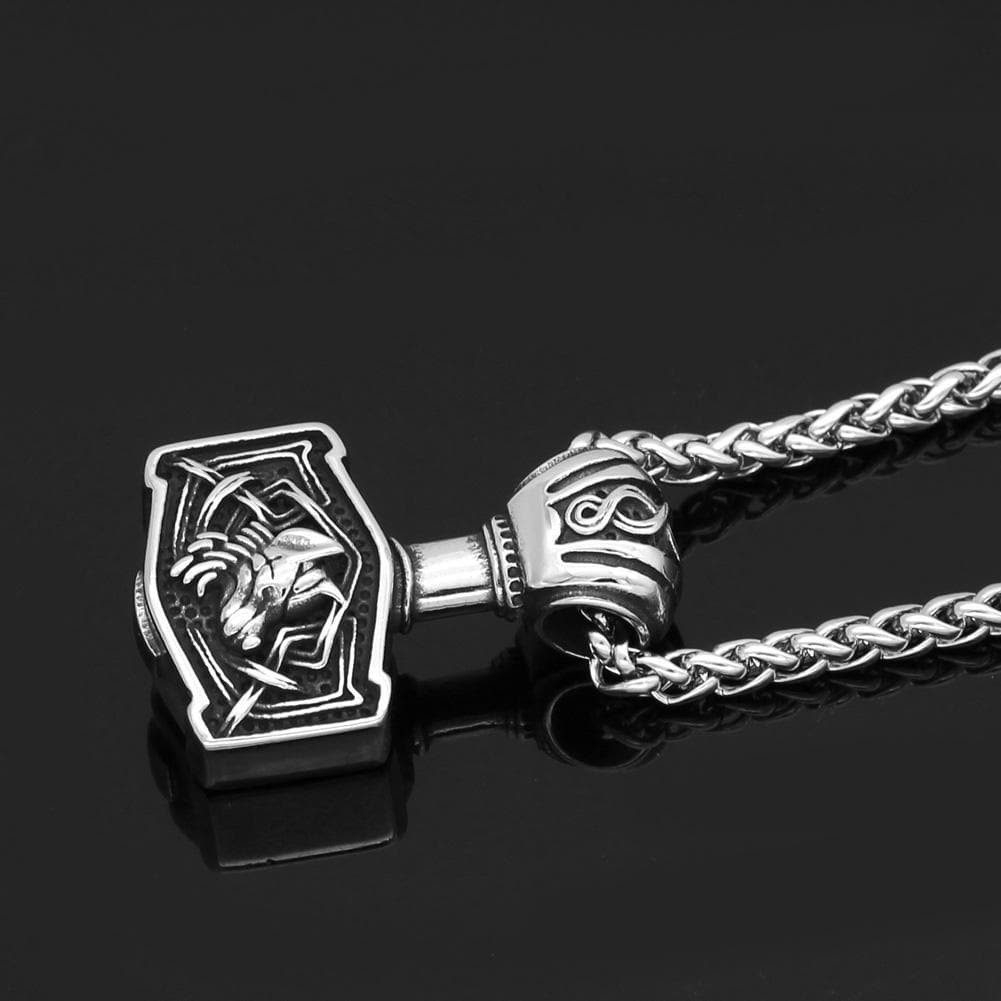 Viking Default Title Stainless Steel Mjolnir Necklace