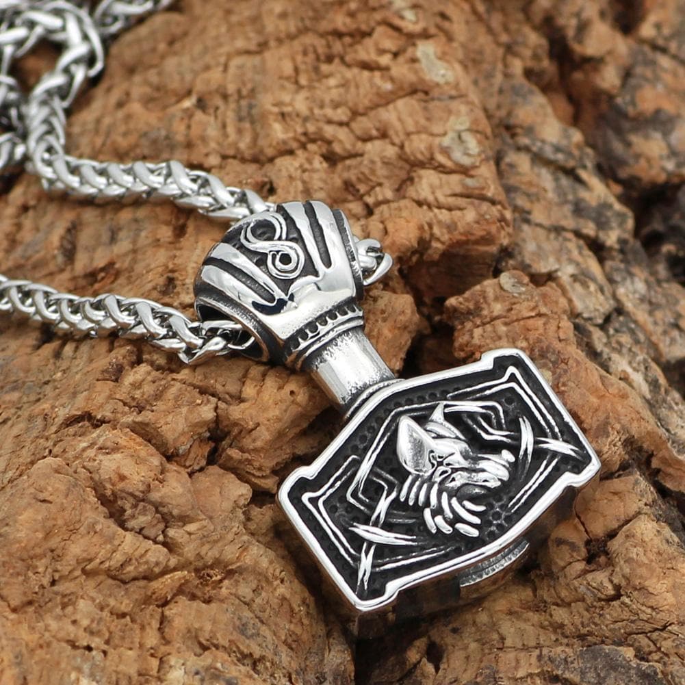 Viking Default Title Stainless Steel Mjolnir Necklace