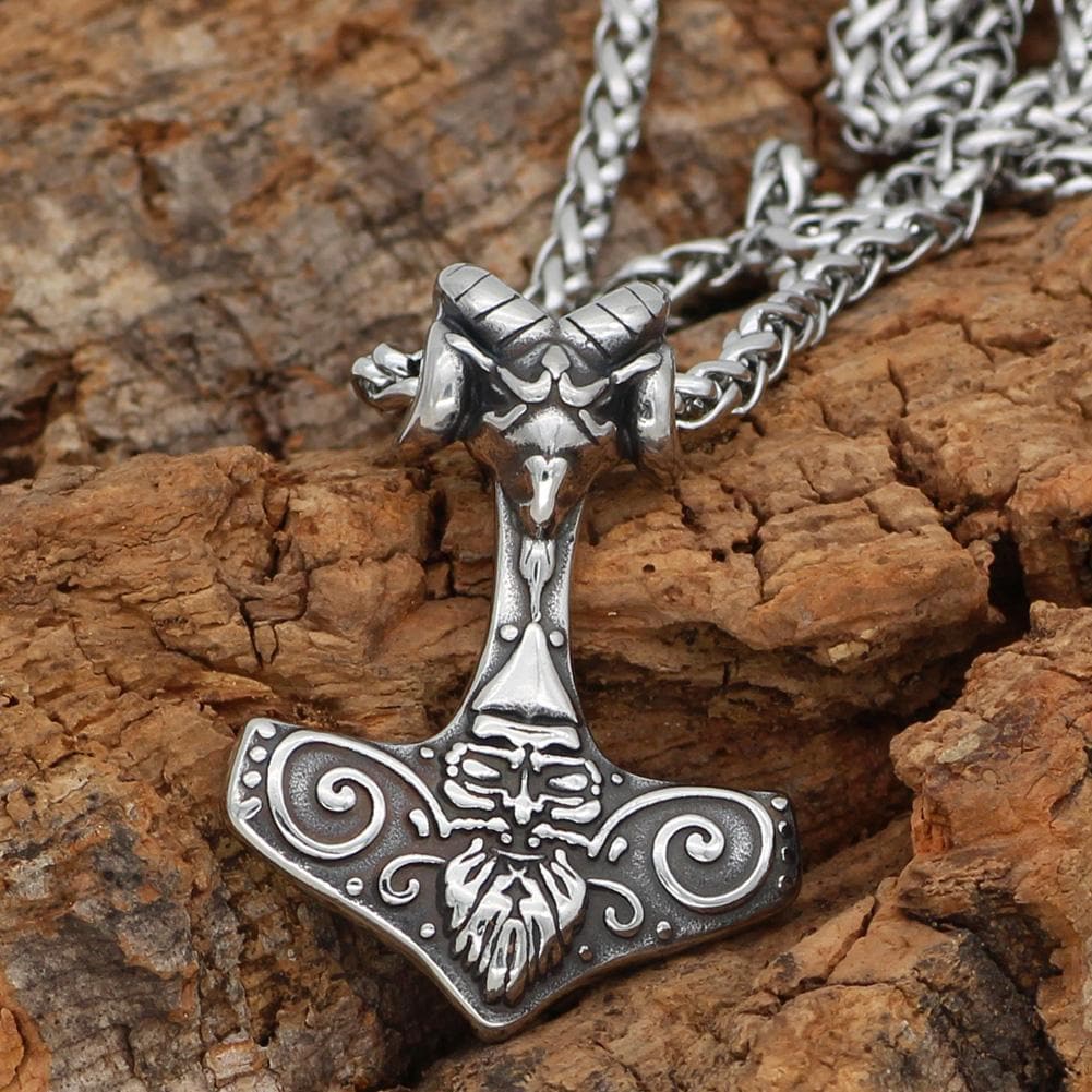 Viking Default Title Stainless Steel Necklace Thor's Hammer Mjolnir