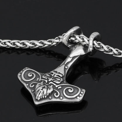 Viking Default Title Stainless Steel Necklace Thor's Hammer Mjolnir