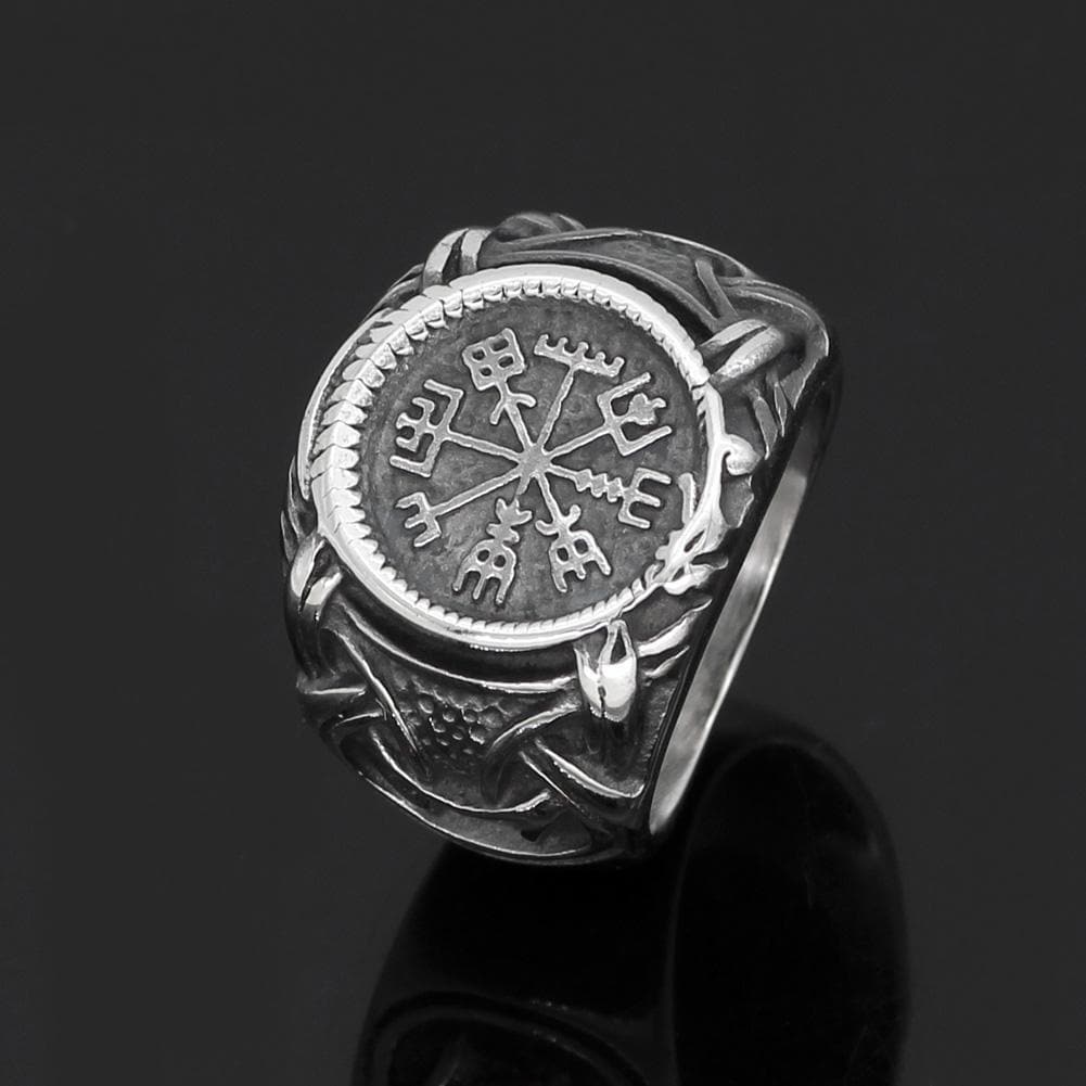 Viking Default Title Stainless Steel Vegvisir Norse Ring