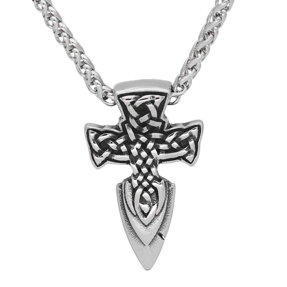 Viking Default Title Stainless Steel Viking Cross Necklace