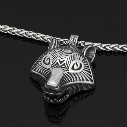 Viking Default Title Stainless Steel Viking Wolf Fenrir Necklace