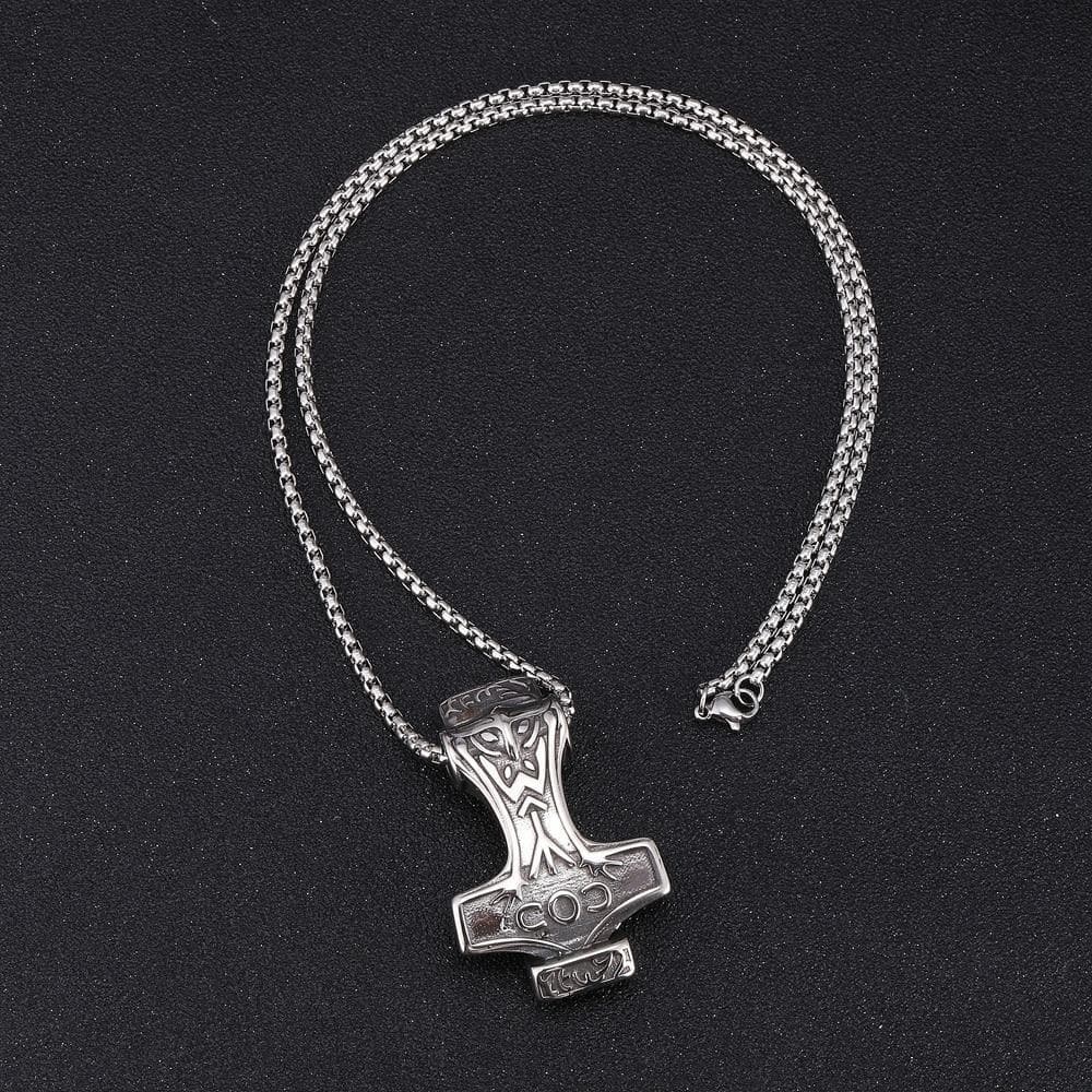 Viking E0425 / 60 CM Viking Mjolnir Thor’s Hammer Necklace