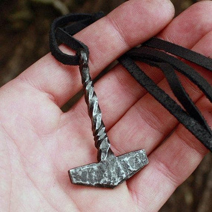 Viking Forged Iron Handmade Mjolnir Pendant Necklace Ancient Treasures Ancientreasures Viking Odin Thor Mjolnir Celtic Ancient Egypt Norse Norse Mythology