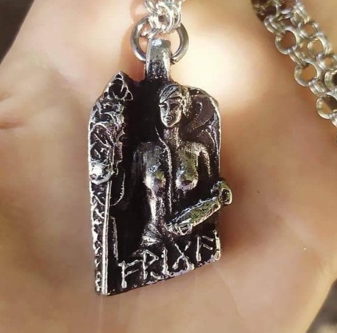 Viking Goddess Frigg Pendant with Chain