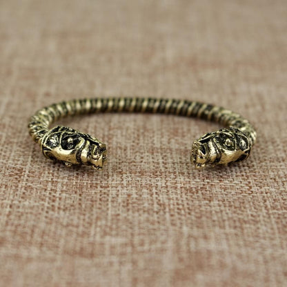 Viking Gold Wolf Headed Viking Bracelet Ancient Treasures Ancientreasures Viking Odin Thor Mjolnir Celtic Ancient Egypt Norse Norse Mythology